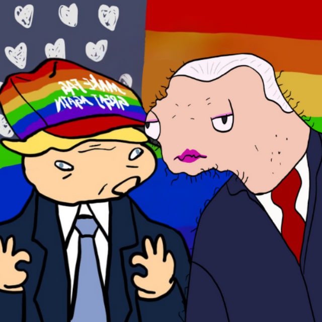 LGBT Coin: MEME Coin LeGitBidenTrump - Biden vs Trump in LGBT World