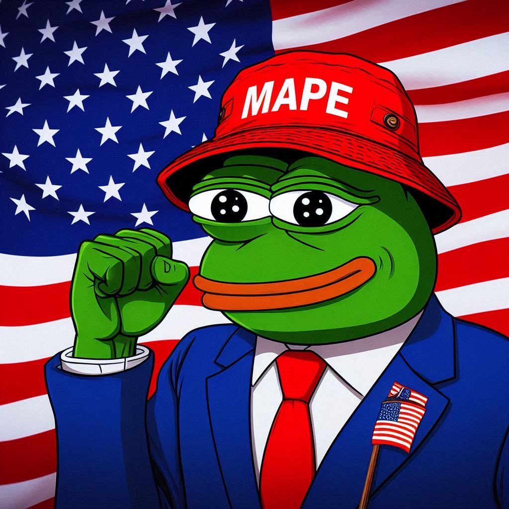 MAPE Coin: Maga Pepe MEME Coin Backing $TRUMP's Mission to $FIGHT & $MAGA!