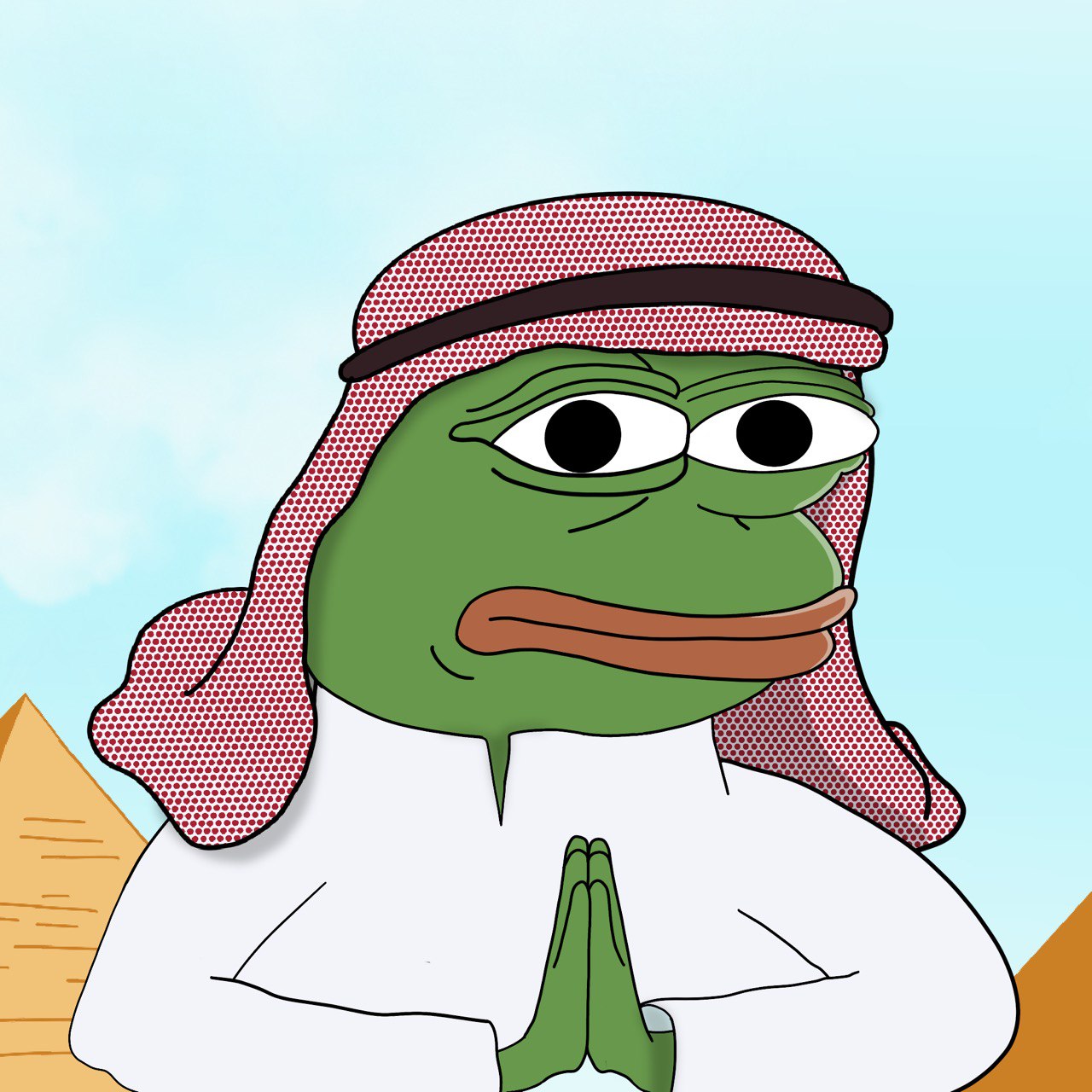 AREPE Coin: Muslim Pepe MEME Coin - Halal Frog, Peaceful MEME Coin