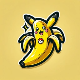 PIKANA Coin: PIKACHU BANANA MEME Coin - Bright Yellow, Fun Crypto