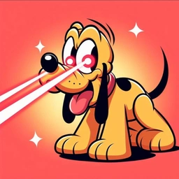 PLULAS Coin: MEME Coin of Pluto, the Laser-Eyed Dog with Superpowers!